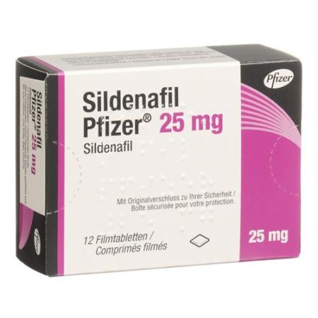 Sildenafil Pfizer Filmtabl 25 mg 12 pcs - PrimeCare Global