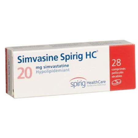 Simvasin Spirig 20 mg 28 filmtablets - PrimeCare Global