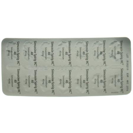Simvasin Spirig 40 mg 28 filmtablets - PrimeCare Global