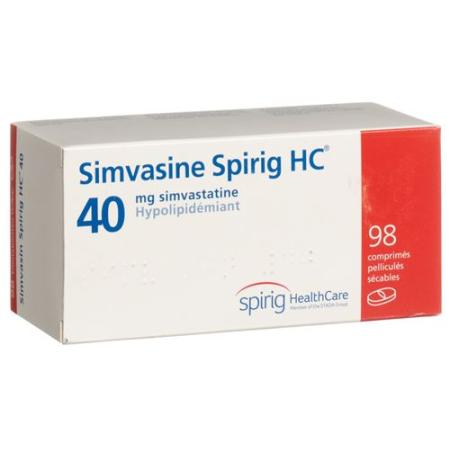 Simvasin Spirig 40 mg 98 filmtablets - PrimeCare Global