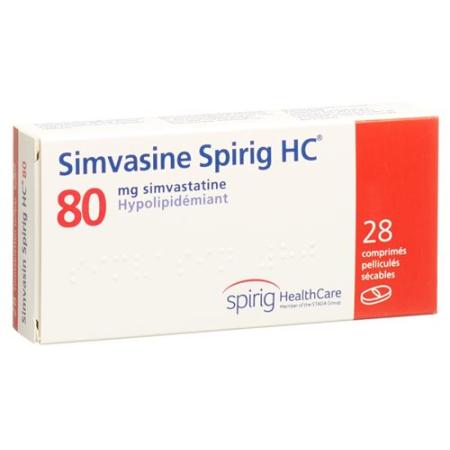 Simvasin Spirig 80 mg 28 filmtablets - PrimeCare Global