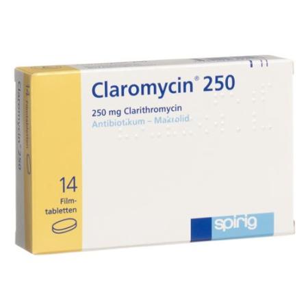Claromycin Filmtablet 250 mg 14 pcs - PrimeCare Global