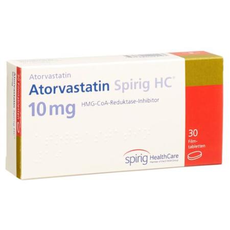 Atorvastatin Spirig HC Filmtabl 10 mg 30 pcs - PrimeCare Global