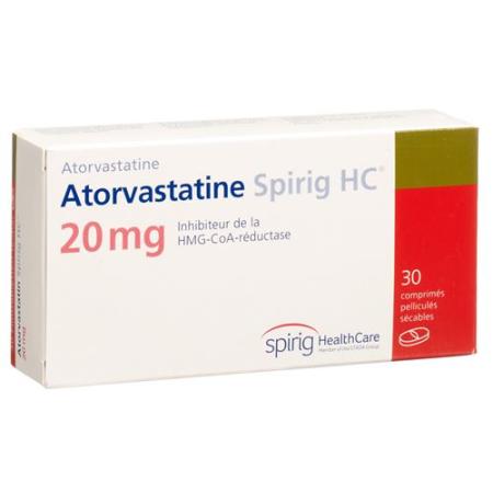 Atorvastatin Spirig HC Filmtabl 20 mg 30 pcs - PrimeCare Global