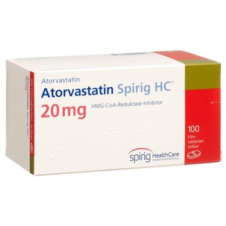 Atorvastatin Spirig HC Filmtabl 20 mg 100 pcs - PrimeCare Global
