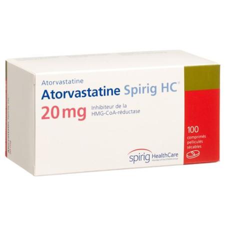 Atorvastatin Spirig HC Filmtabl 20 mg 100 pcs - PrimeCare Global