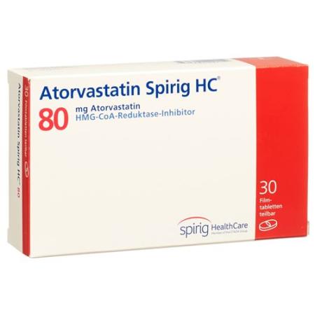 Atorvastatin Spirig HC Filmtabl 80 mg 30 pcs - PrimeCare Global