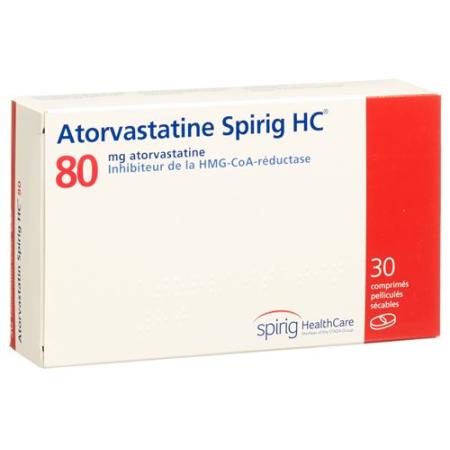 Atorvastatin Spirig HC Filmtabl 80 mg 30 pcs - PrimeCare Global