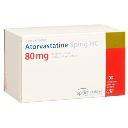 Atorvastatin Spirig HC Filmtabl 80 mg 100 pcs - PrimeCare Global
