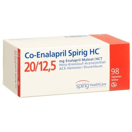 Co-enalapril Spirig HC Tabl 20/12.5 mg 98 pcs - PrimeCare Global