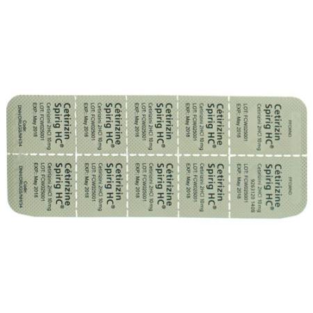 Cetirizine Spirig HC Filmtabl 10 mg 10 pcs - PrimeCare Global