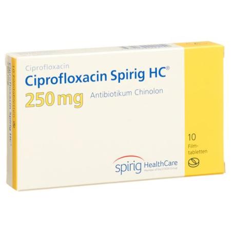 Ciprofloxacin Spirig HC Filmtabl 250 mg 10 pcs - PrimeCare Global