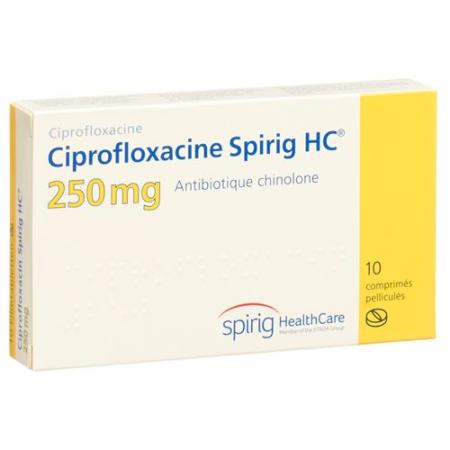 Ciprofloxacin Spirig HC Filmtabl 250 mg 10 pcs - PrimeCare Global