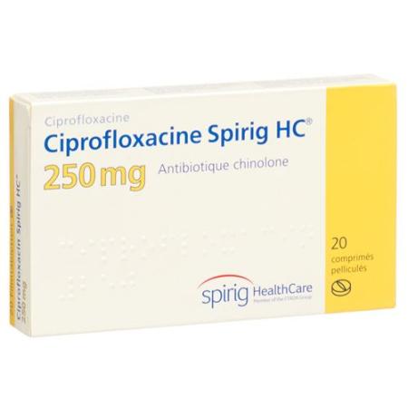 Ciprofloxacin Spirig HC Filmtabl 250 mg 20 pcs - PrimeCare Global