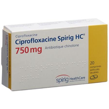 Ciprofloxacin Spirig HC Filmtabl 750 mg 20 pcs - PrimeCare Global