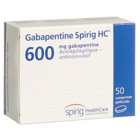 Gabapentin Spirig HC Filmtabl 600 mg 50 pcs - PrimeCare Global
