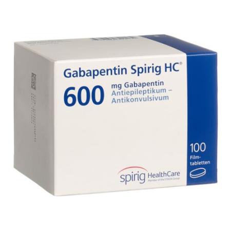 Gabapentin Spirig HC Filmtabl 600 mg 100 pcs - PrimeCare Global