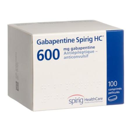 Gabapentin Spirig HC Filmtabl 600 mg 100 pcs - PrimeCare Global