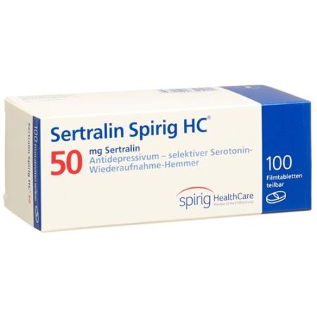 Sertraline Spirig HC Filmtabl 50 mg 100 pcs - PrimeCare Global