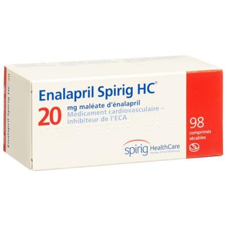 Enalapril Spirig HC Tabl 20 mg 98 pcs - PrimeCare Global