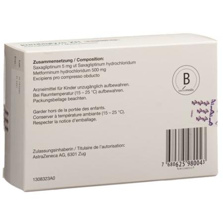 Kombiglyze XR Ret film tablets 5 mg/500 mg 98 pcs - PrimeCare Global