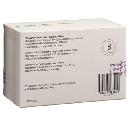 Kombiglyze XR Ret Filmtablet 2.5 mg/1000 mg 56 pcs - PrimeCare Global