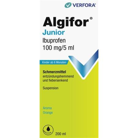 Algifor Junior Susp 100mg/5ml Bottle 200ml - PrimeCare Global