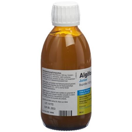 Algifor Junior Susp 100mg/5ml Bottle 200ml - PrimeCare Global