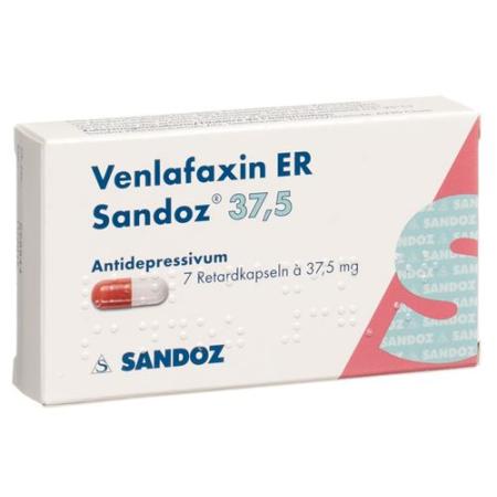 Venlafaxine ER Sandoz Ret Kaps 37.5 mg 7 pcs - PrimeCare Global