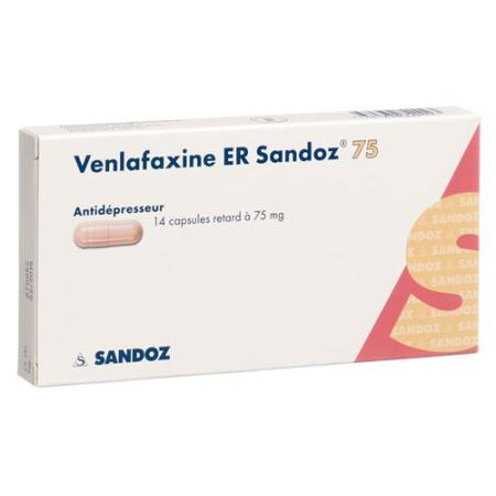 Venlafaxine ER Sandoz Ret Kaps 75 mg 14 pcs - PrimeCare Global
