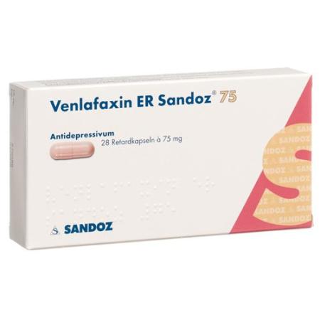Venlafaxine ER Sandoz Ret Kaps 75 mg 28 pcs - PrimeCare Global