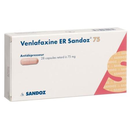 Venlafaxine ER Sandoz Ret Kaps 75 mg 28 pcs - PrimeCare Global
