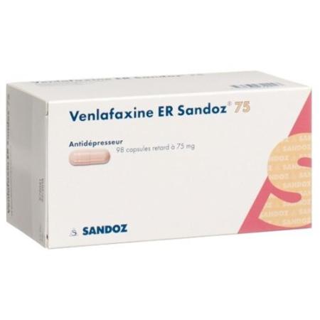 Venlafaxine ER Sandoz Ret Kaps 75 mg 98 pcs - PrimeCare Global