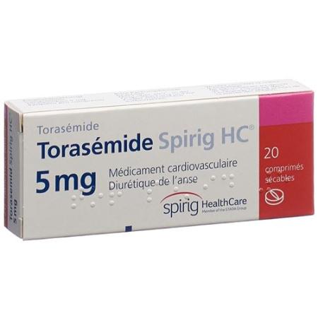 Torasemide Spirig HC Tabl 5 mg 20 pcs - PrimeCare Global