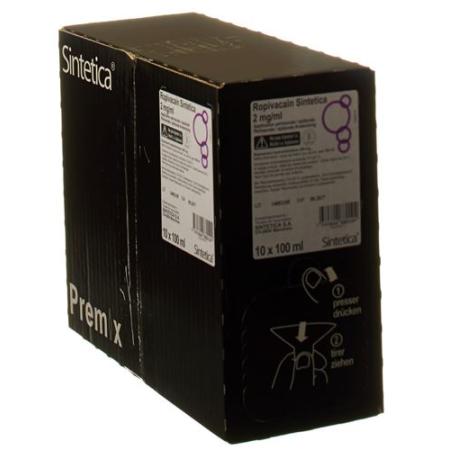 Ropivacaine Sintetica Inj Inf Prep 2 mg/ml 100ml bag 10 pcs - PrimeCare Global