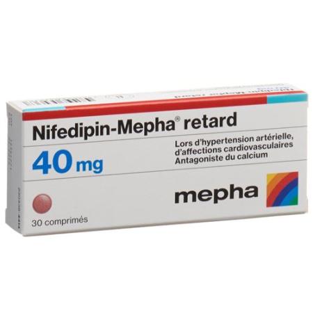 NIFEDIPIN Mepha Ret Tabl 40 mg retard - PrimeCare Global