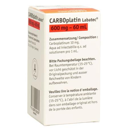 Carboplatin Labatec Inf L&ouml;s 600 mg/60ml Durchstf 60 ml - PrimeCare Global