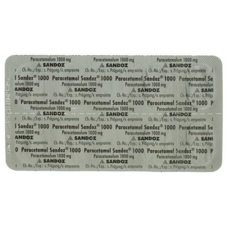 Paracetamol Sandoz Tabl 1000 mg 20 pcs - PrimeCare Global