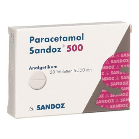Paracetamol Sandoz Tabl 500 mg 20 pcs - PrimeCare Global