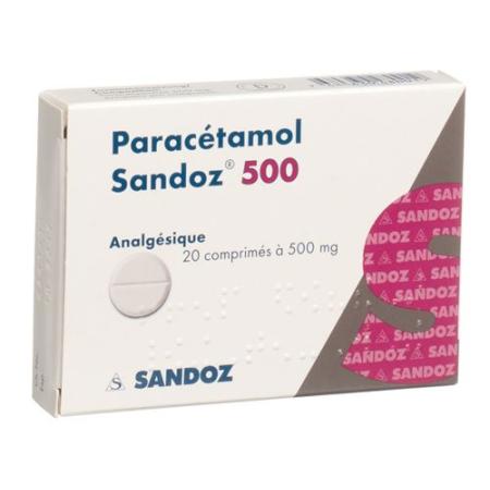 Paracetamol Sandoz Tabl 500 mg 20 pcs - PrimeCare Global