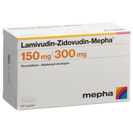 Lamivudin-Zidovudin-Mepha 150/300 mg 60 Lactabs - PrimeCare Global