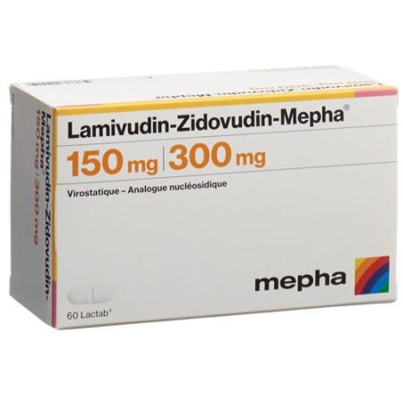 Lamivudin-Zidovudin-Mepha 150/300 mg 60 Lactabs - PrimeCare Global