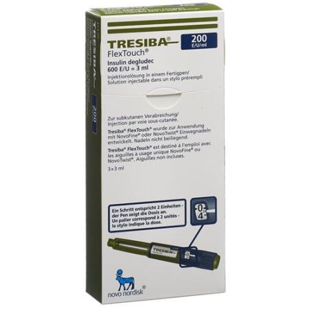 Tresiba FlexTouch Inj L&ouml;s 200 U/ml 3 Fertpen 3 ml - PrimeCare Global