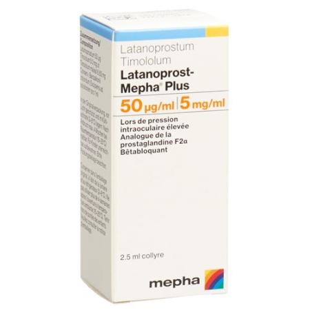 Latanoprost-Mepha plus Gtt Opht 3 Fl 2.5 ml - PrimeCare Global