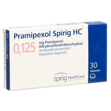 Pramipexol Spirig 0.125 mg 30 tablets - PrimeCare Global