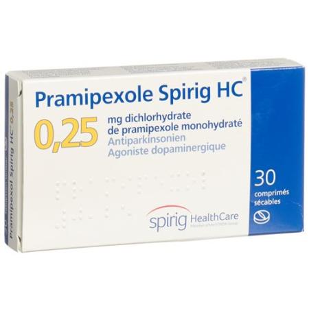 Pramipexol Spirig 0.25 mg 30 tablets - PrimeCare Global