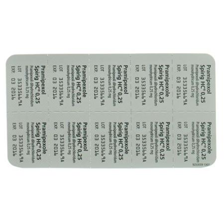 Pramipexol Spirig 0.25 mg 30 tablets - PrimeCare Global