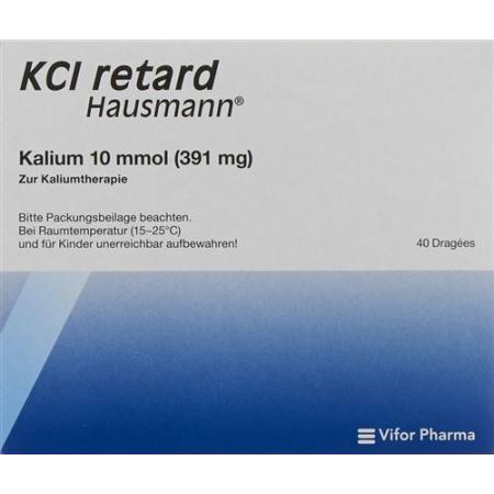 KCl retard Hausmann Ret Drag 10 mmol 40 pcs - PrimeCare Global