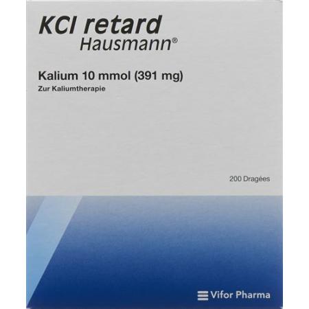 KCl retard Hausmann Ret Drag 10 mmol 200 pcs - PrimeCare Global