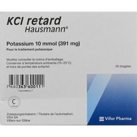 KCl retard Hausmann Ret Drag 10 mmol 200 pcs - PrimeCare Global